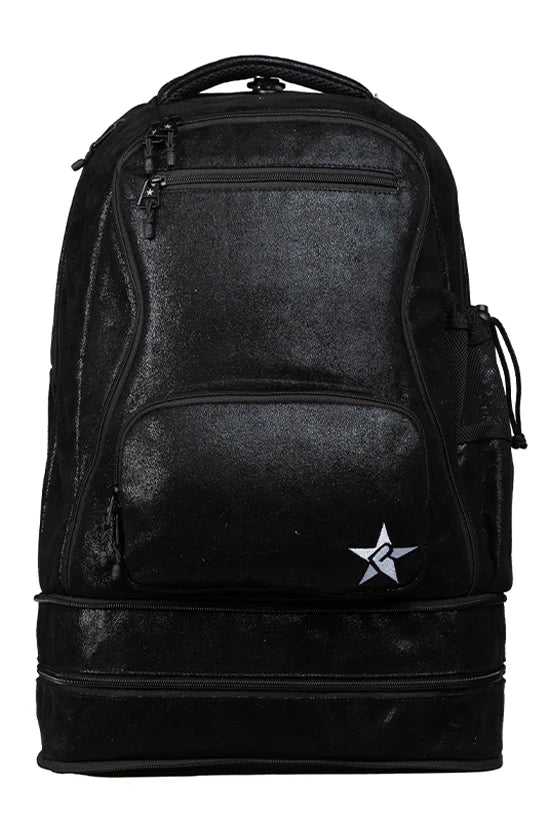 Mochila Cheer Faux Suede - Cierre Negro