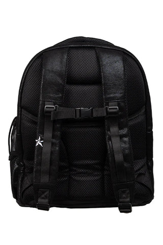 Mochila Cheer Faux Suede - Cierre Negro