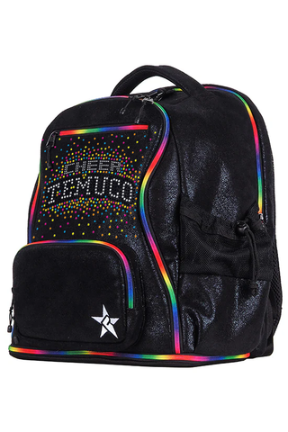 Mochila Cheer Temuco - Faux Suede Rainbow