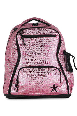 Mochila Cheer Signature Pink - Cierre Negro