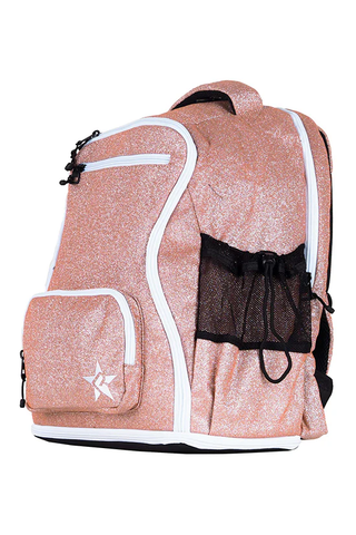 Mochila Cheer Rose Gold - Cierre Blanco