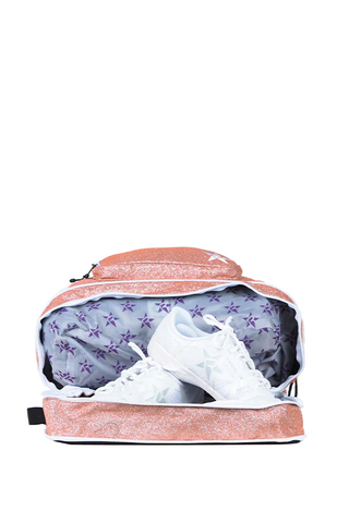 Mochila Cheer Rose Gold - Cierre Blanco