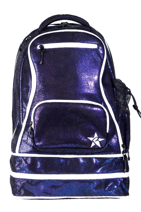 Mochila Cheer Faux Suede Midnight - Cierre Blanco