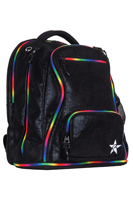 Mochilas Cheer Faux Suede - Cierre Arcoiris