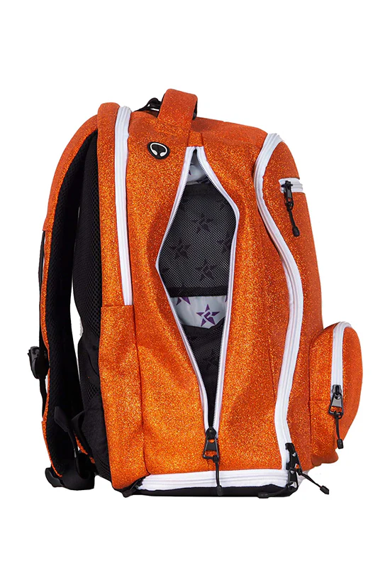 Mochila Cheer Orangesicle - Cierre Blanco