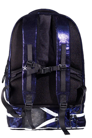 Mochila Cheer Faux Suede Midnight - Cierre Blanco