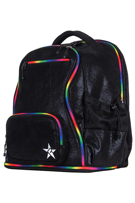 Mochilas Cheer Faux Suede - Cierre Arcoiris