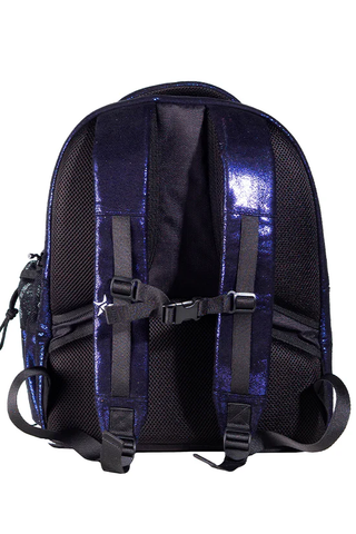 Mochila Cheer Faux Suede Midnight - Cierre Blanco