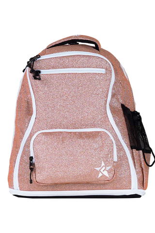 Mochila Cheer Rose Gold - Cierre Blanco