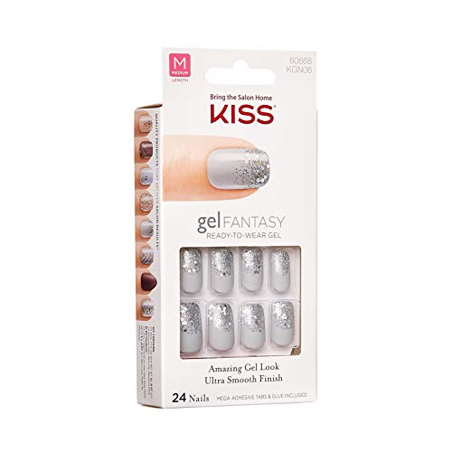 Uñas Gel by Kiss - Gris